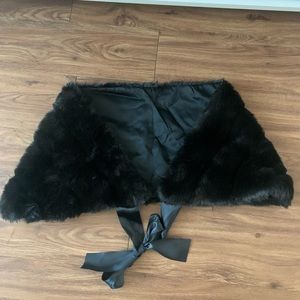 Never worn fur shawl